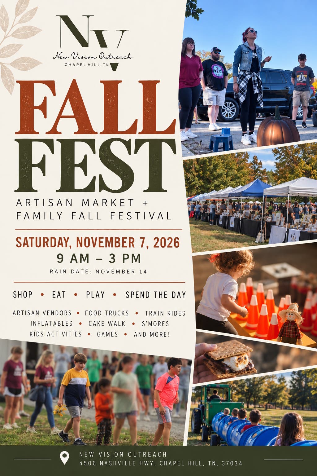 New Vision Fall Fest: Free Artisan Market & Family Festival