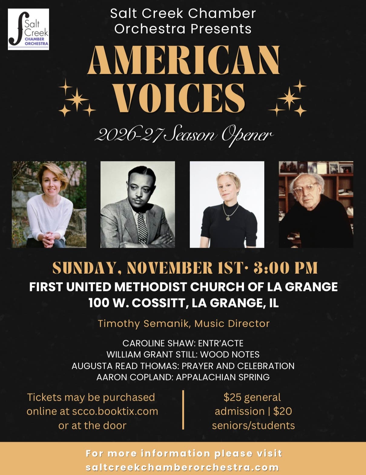 Salt Creek Chamber Orchestra: American Voices 