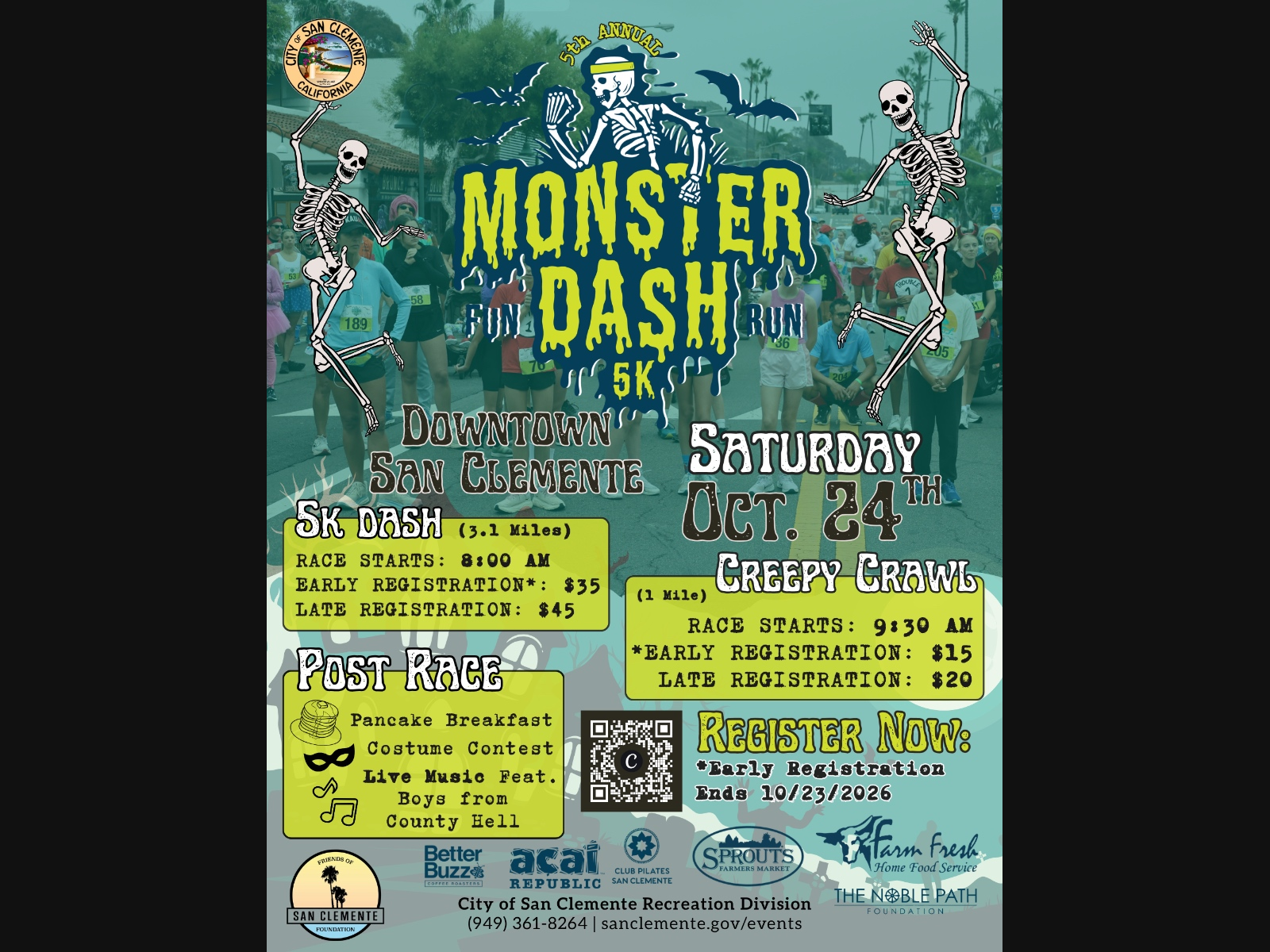 The event is centered around the Community Center and downtown streets.