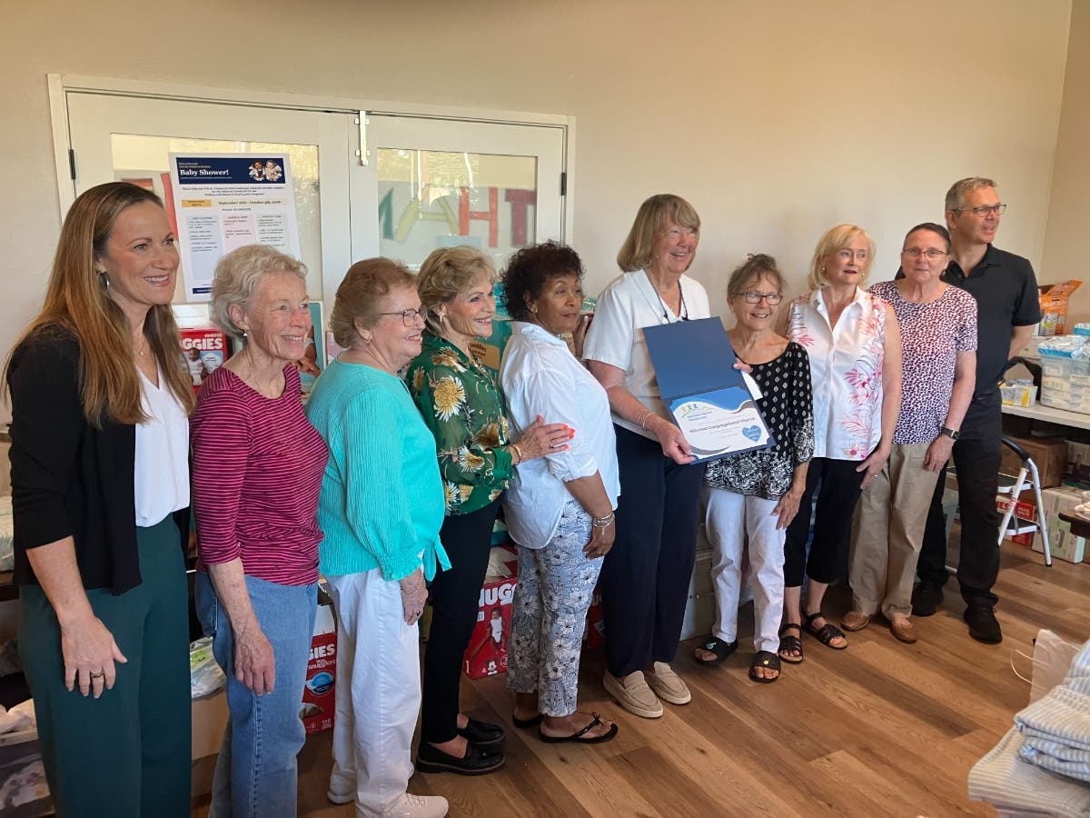 Church volunteers gather to receive grant from Contra Costa Regional Health Foundation