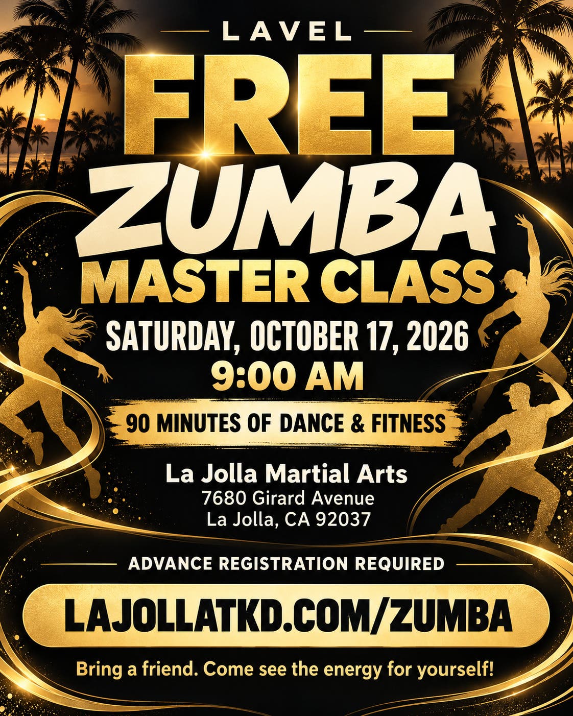 FREE Zumba Master Class with LAVEL | October 17