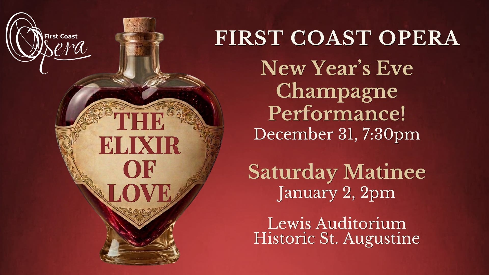The Elixir of Love - First Coast Opera