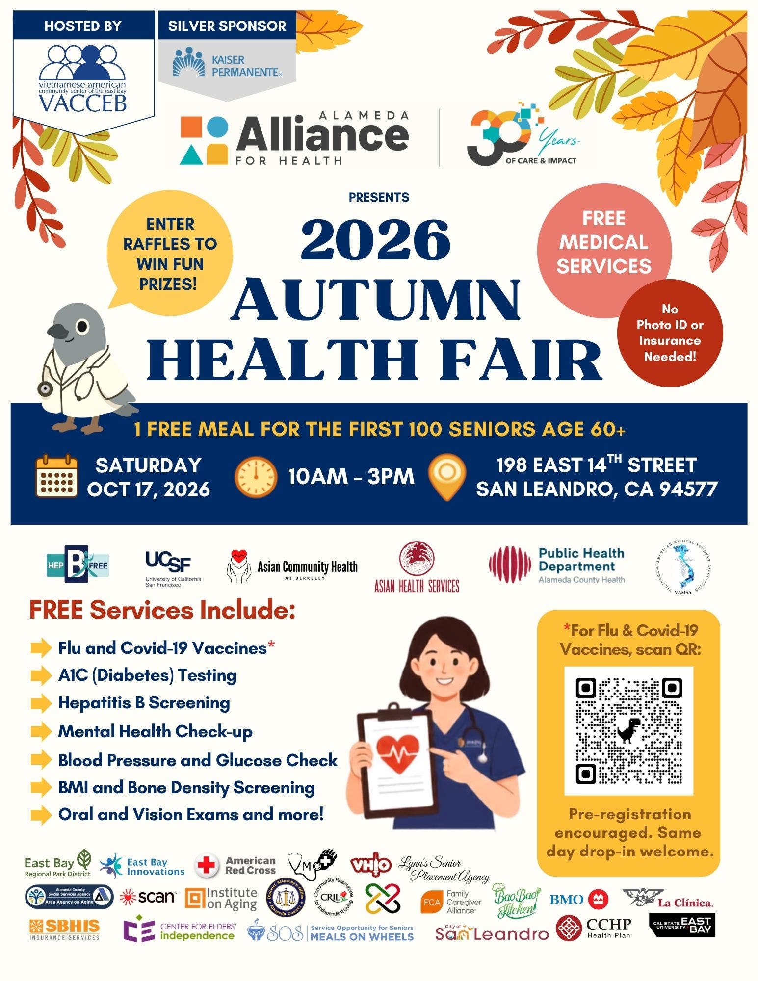 Free Community Health Fair – Free Health Screenings, Family Activities & More (San Leandro)