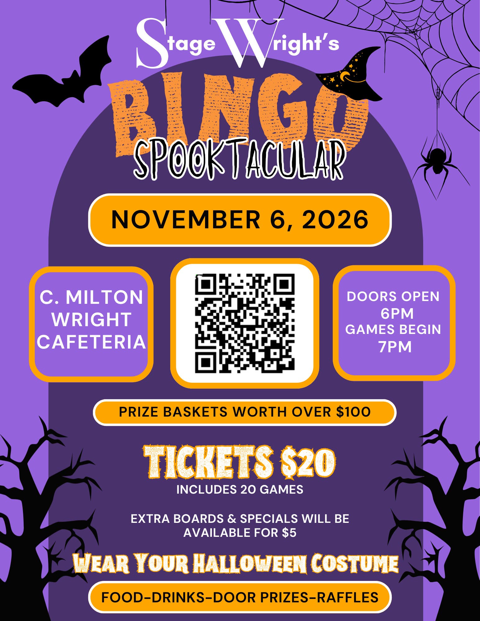 Stage Wright's Bingo Spooktacular