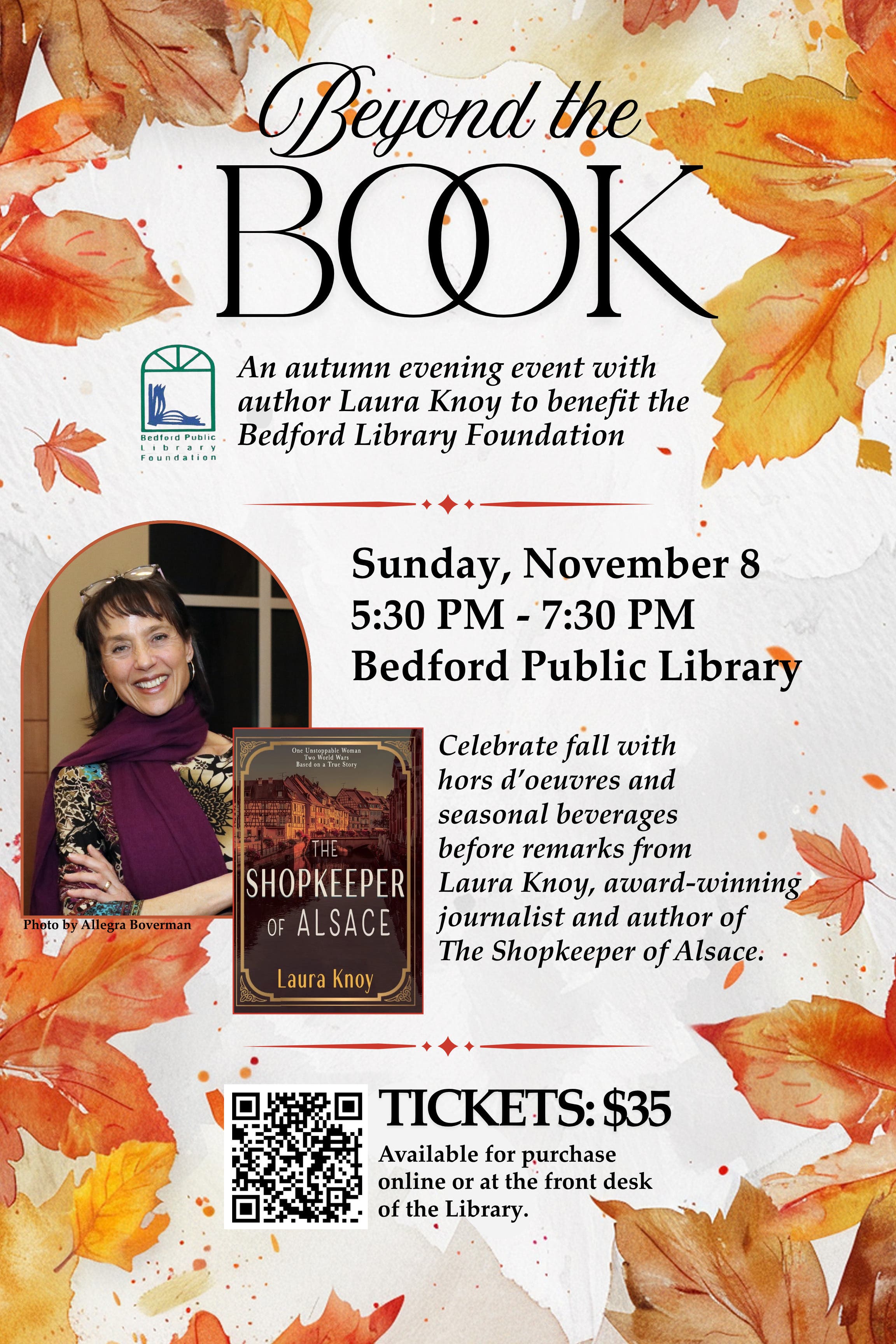Bedford Public Library Foundation Hosts NH Author Laura Knoy