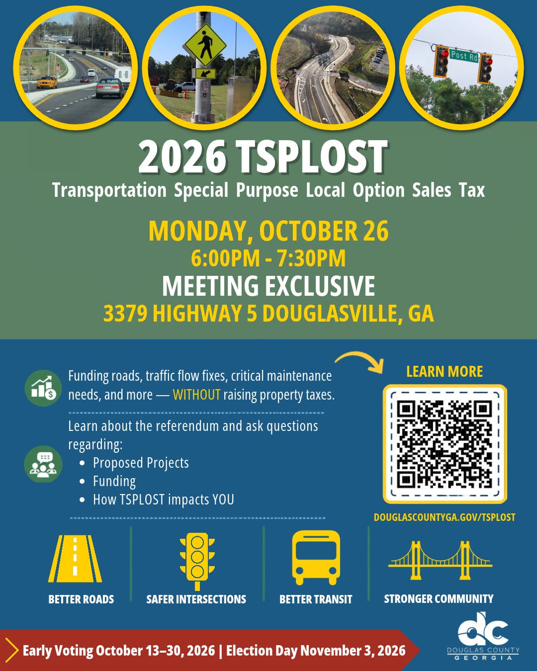 Join Us October 26: Douglas County TSPLOST Open House