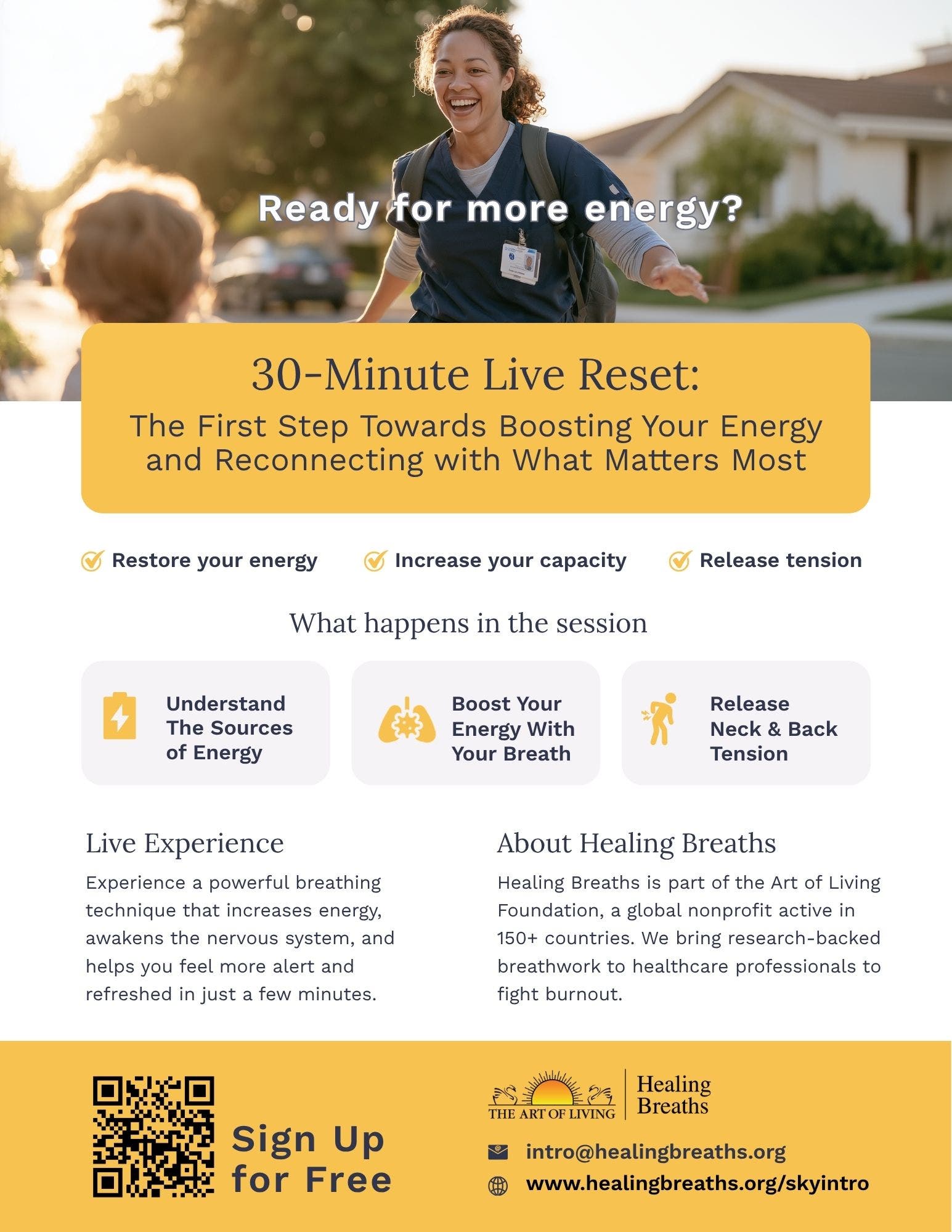 Free 30-Minute Energy Reset for Healthcare Professionals