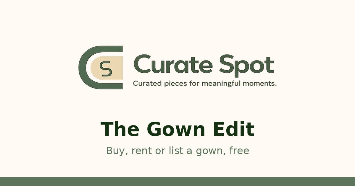 The Gown Edit: list your gown for free, or find one to buy or rent