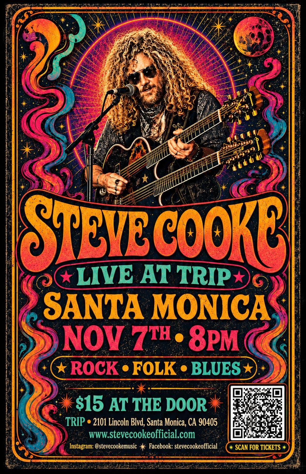 Steve Cooke live in Santa Monica, Nov 7th 