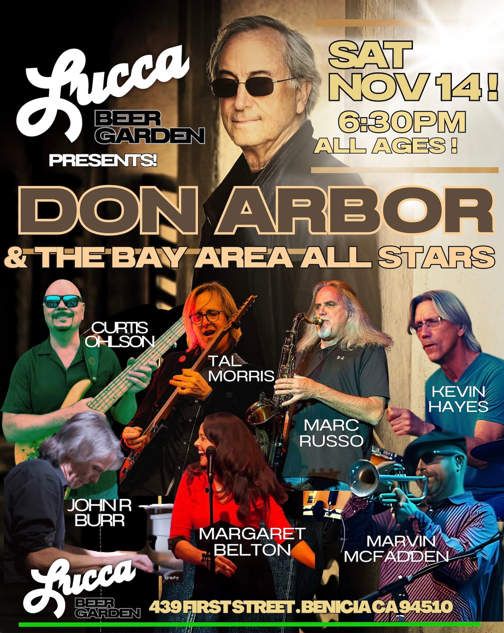 Don Arbor and The Bay Area All Stars LIVE at Lucca Beer Garden!