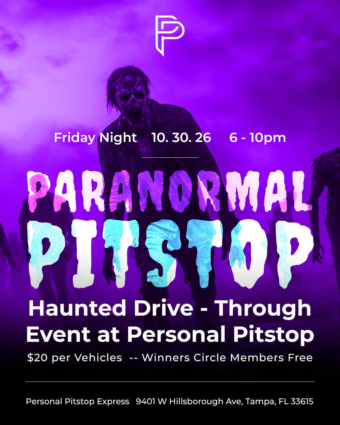 Paranormal Pitstop - Haunted Tunnel Drive Through Experience for Halloween Eve