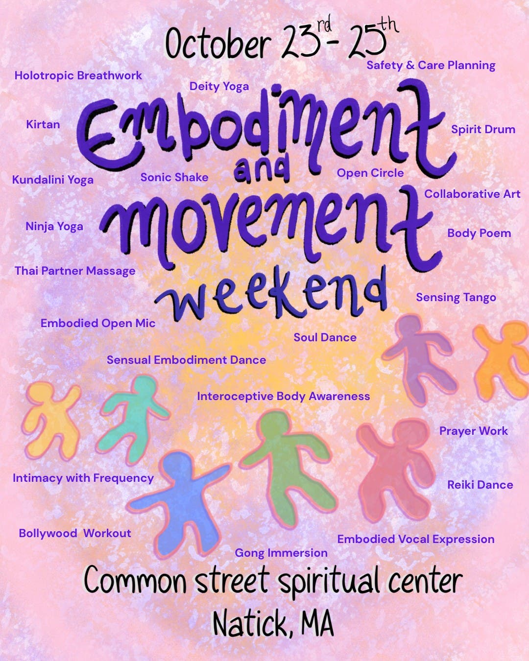 Embodiment & Movement Weekend, Sunday: Yoga, Breathwork, Tango & Sufi Turning