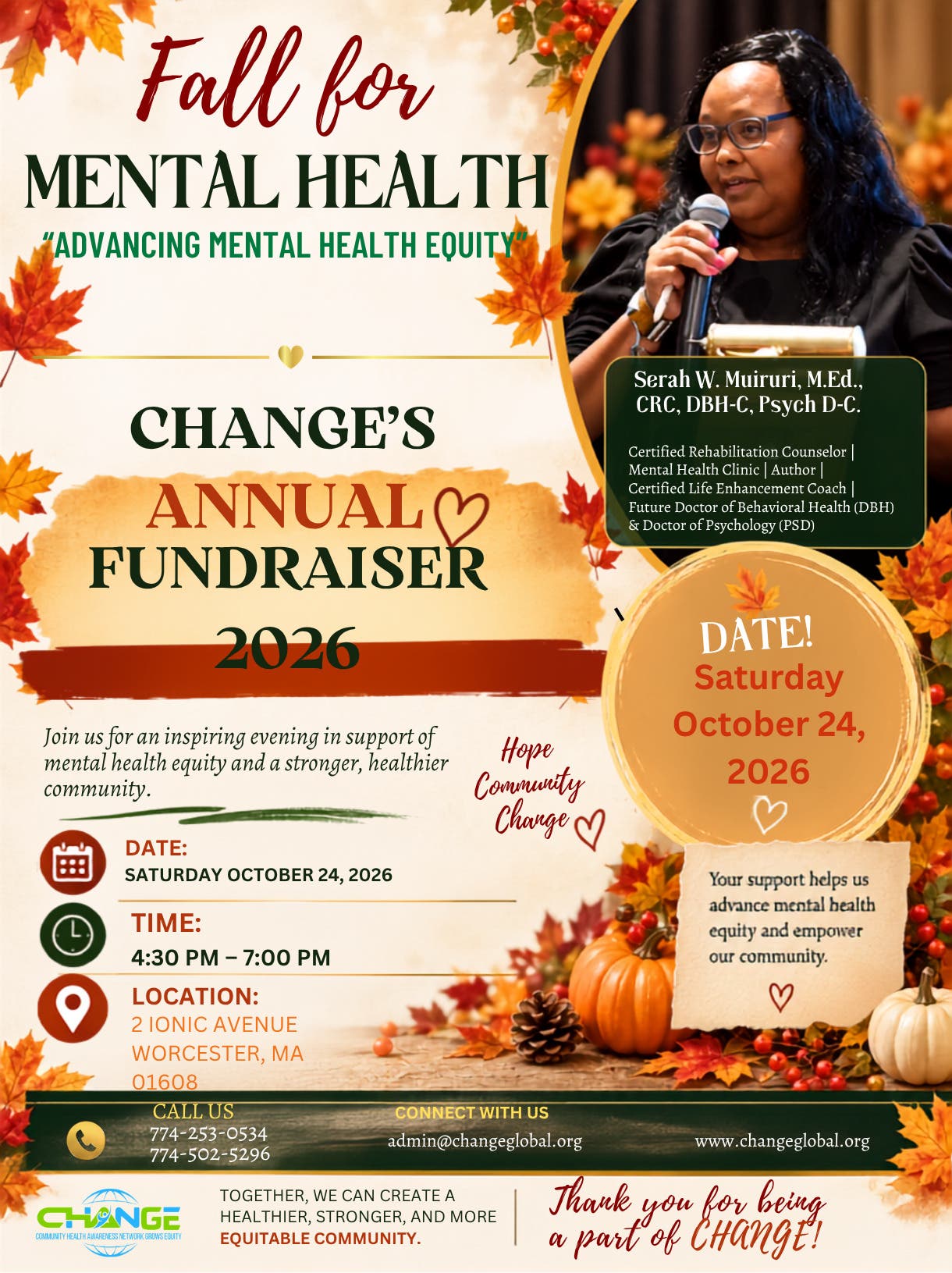 Fall for Mental Health: Advancing Mental Health Equity
