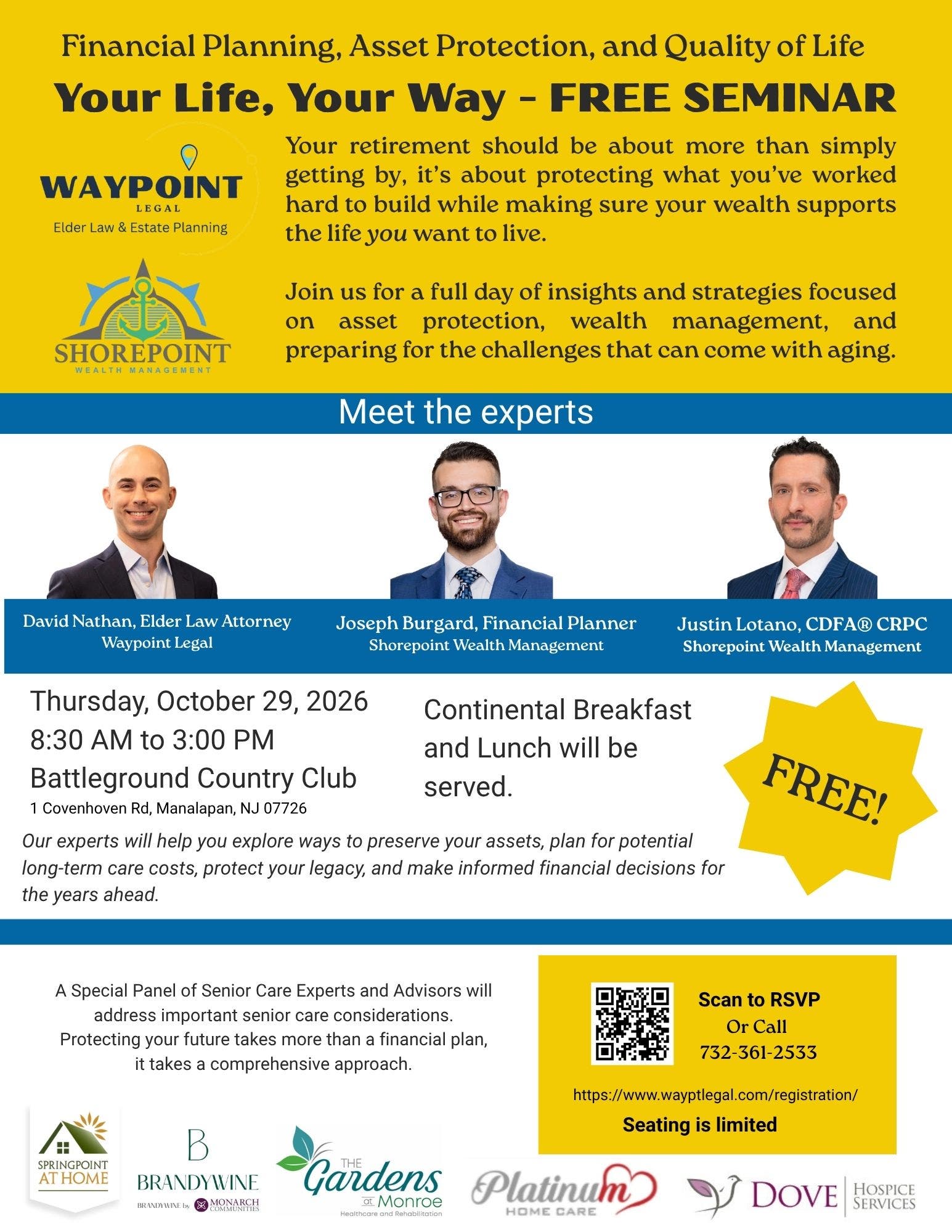 Your Life, Your Way - Free Seminar