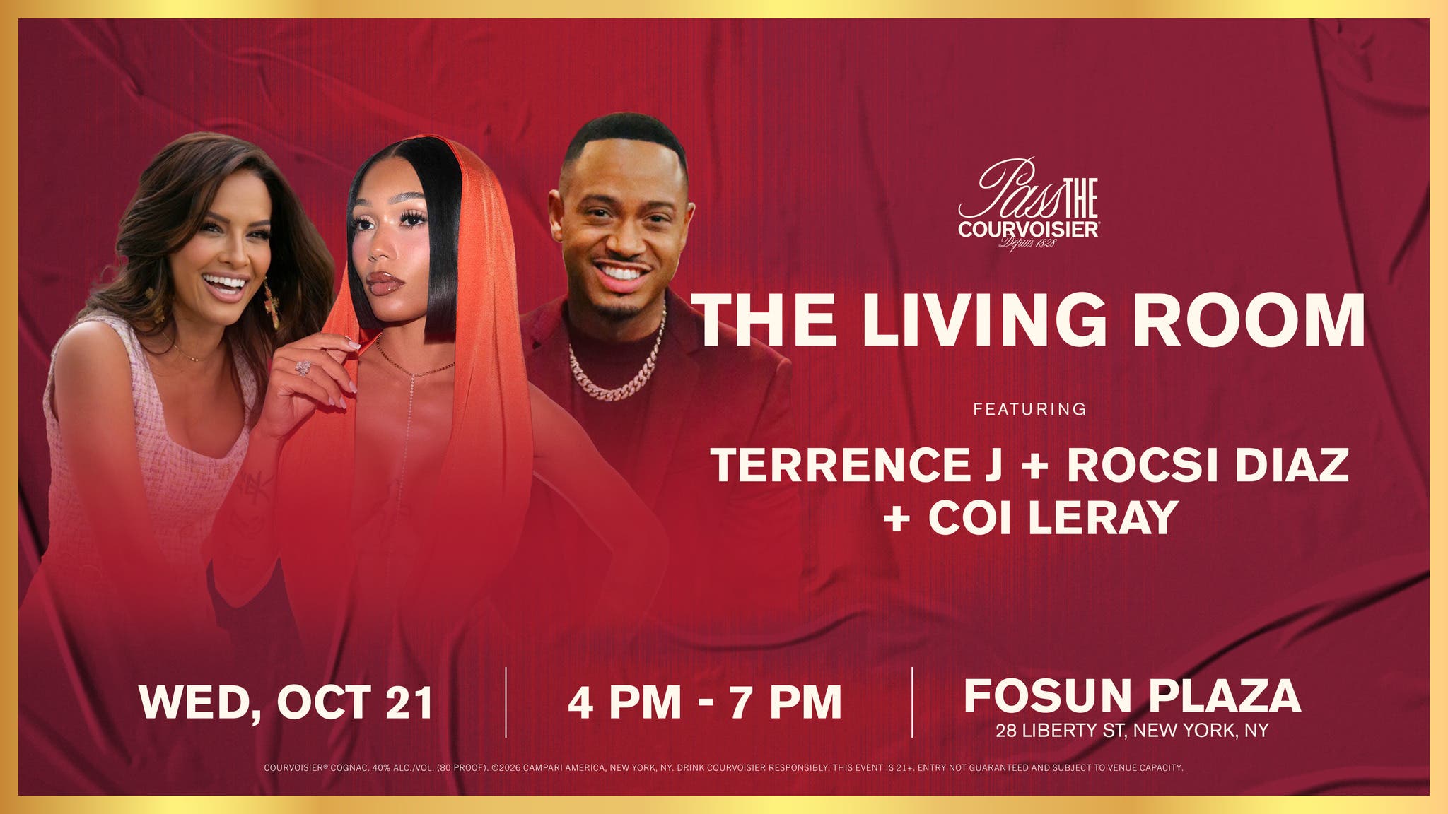 The Living Room Featuring Terrence J + Rocsi Diaz + Coi Leray