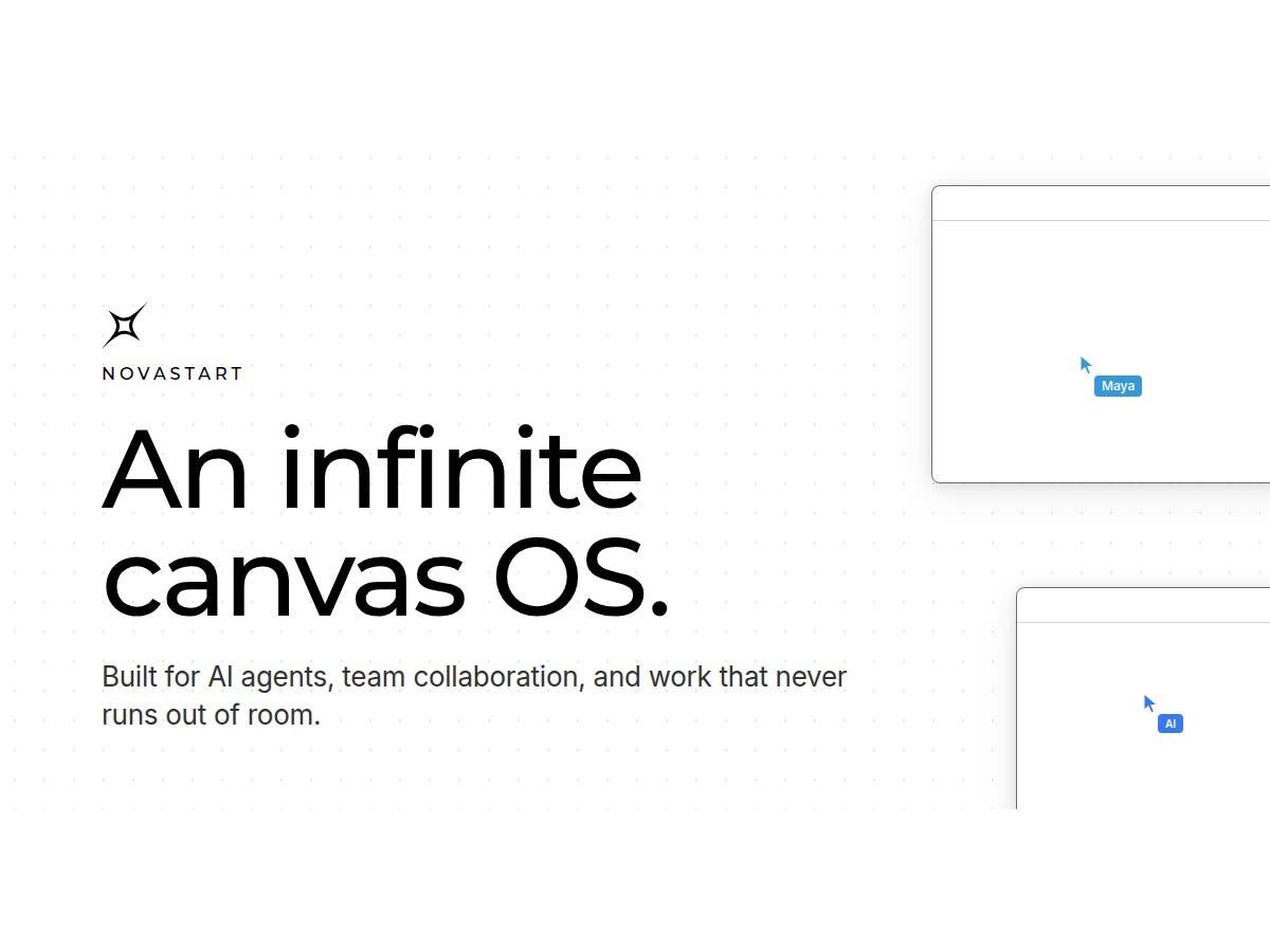 Novastart Releases an Operating System That Shows AI Agents Working on a Shared Canvas