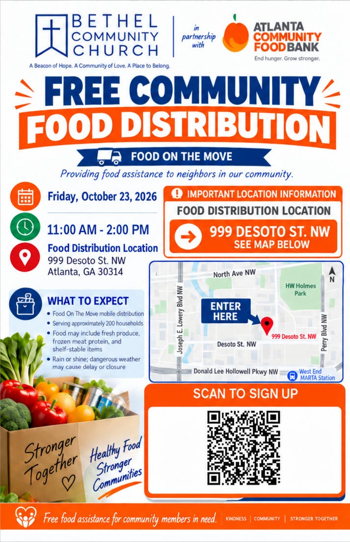 🥕 Free Food Distribution in Atlanta 🍎