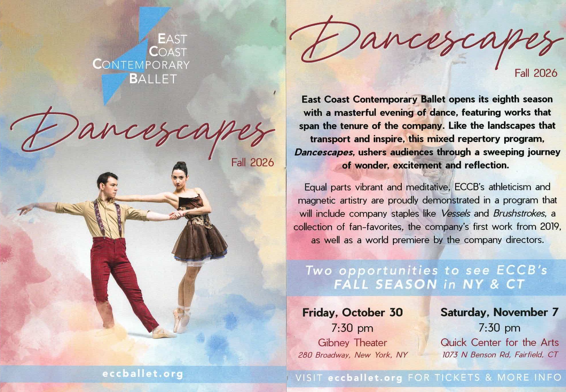 East Coast Contemporary Ballet -- Dancescapes