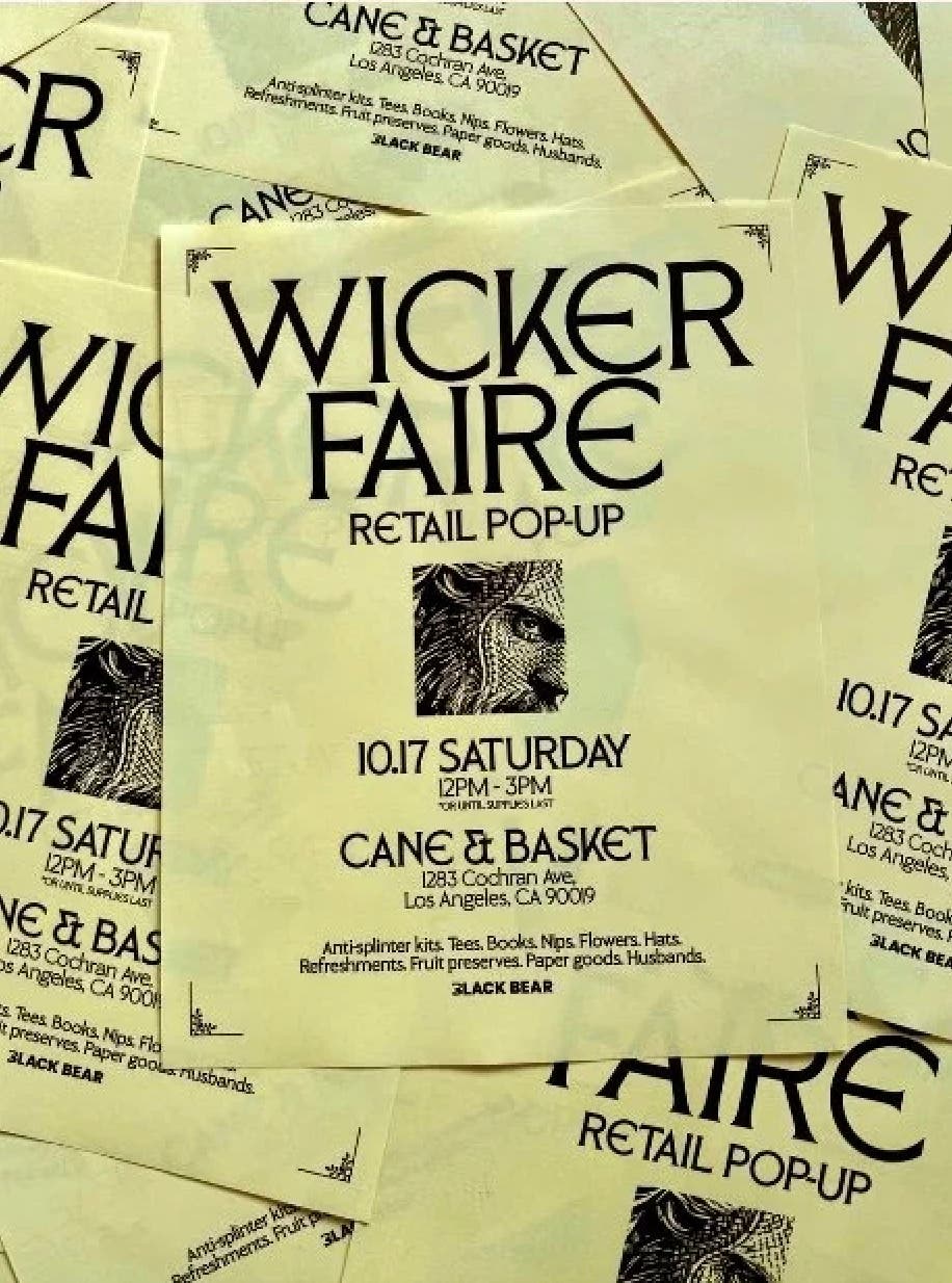 Wicker Faire Retail Pop-up in LA