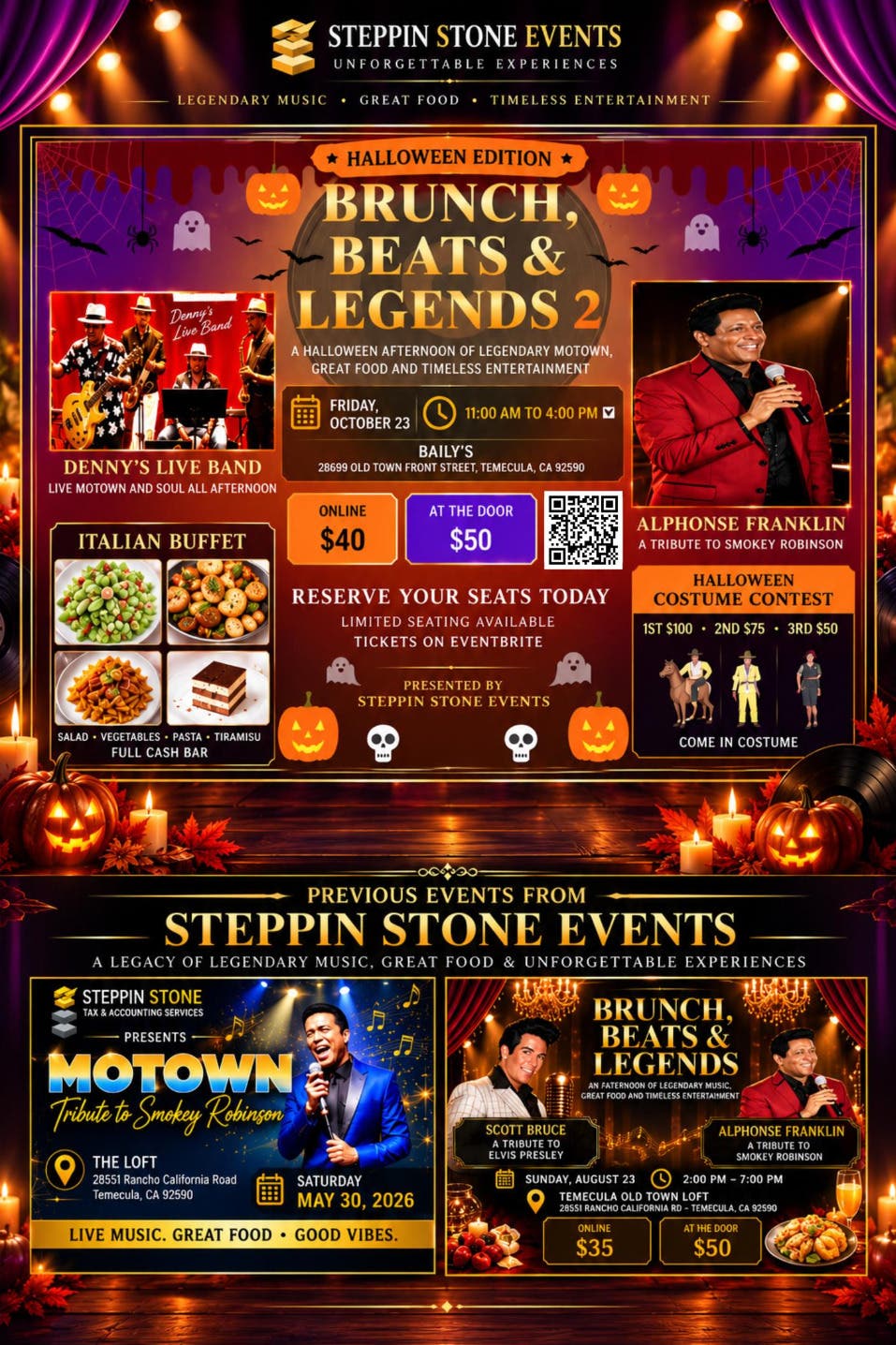 Brunch, Beats & Legends 2: Halloween Edition