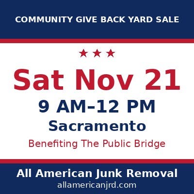 All American Community Give Back Yard Sale