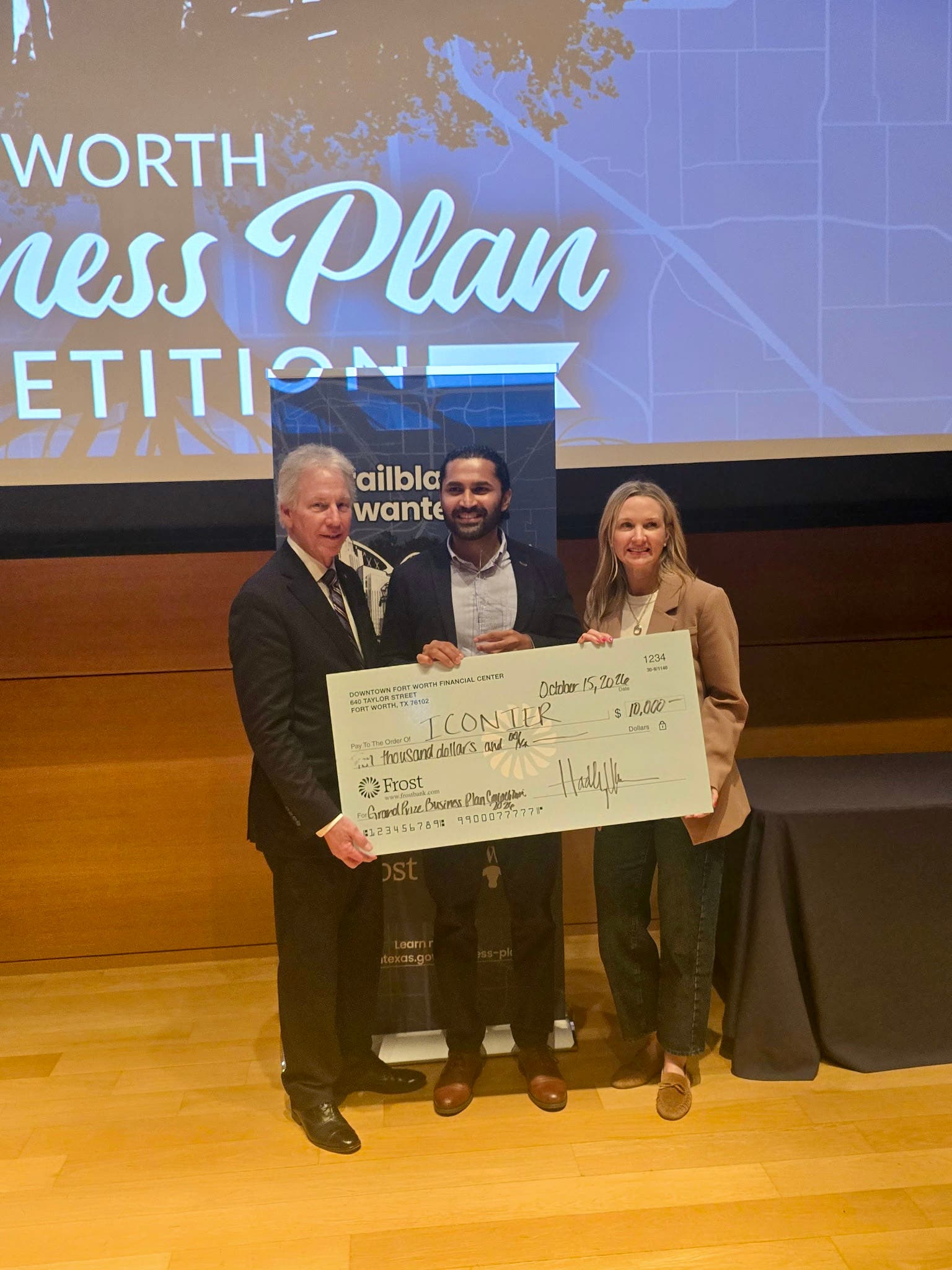 ICONIER Wins $10,000 Grand Prize at 2026 Fort Worth Business Plan Competition