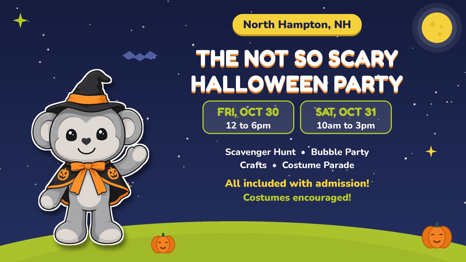 Not So Scary Halloween Party at Off The Wall Kidz