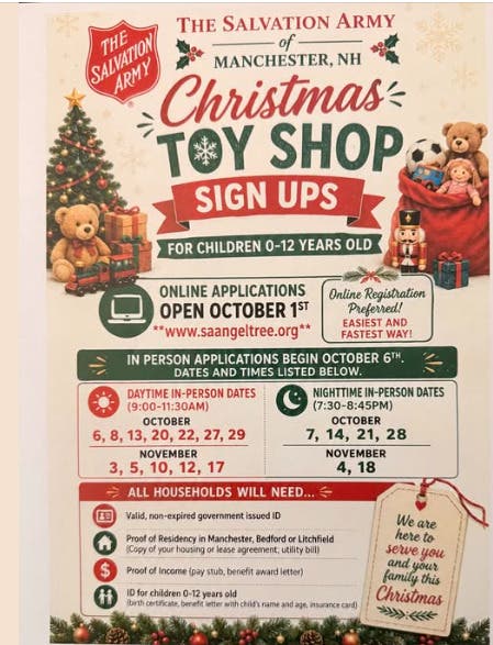 Christmas Assistance Sign ups