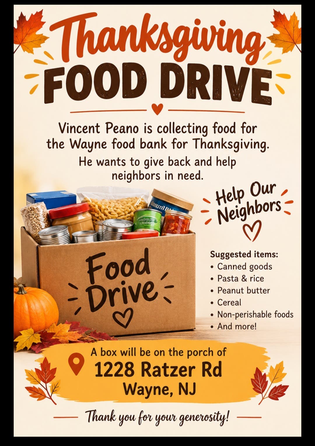 Thanksgiving Food Drive