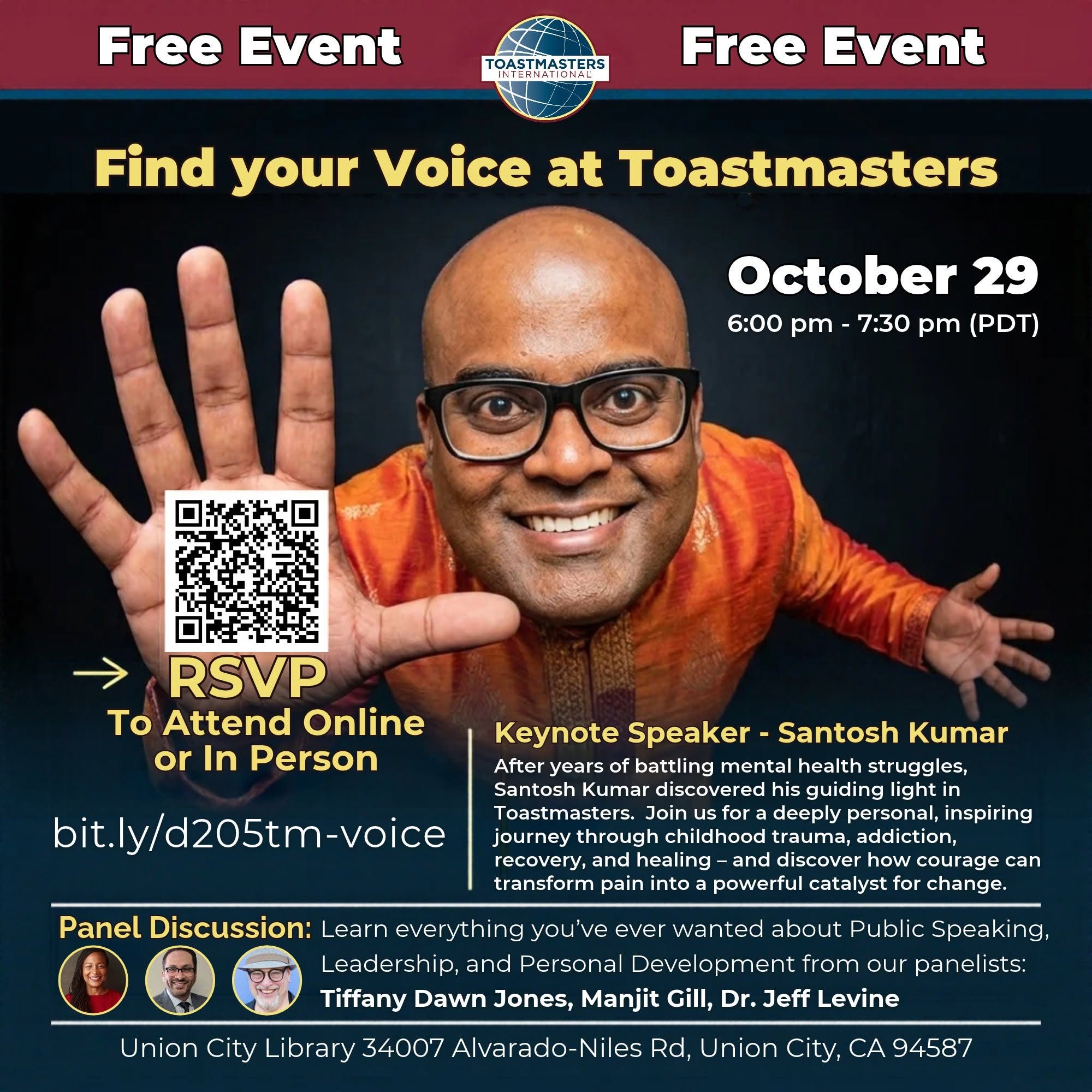 Find your Voice and Change your Life with Toastmasters