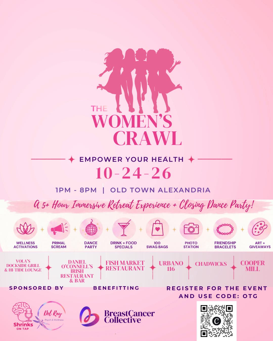 The Old Town Alexandria Women's Crawl + Dance Party