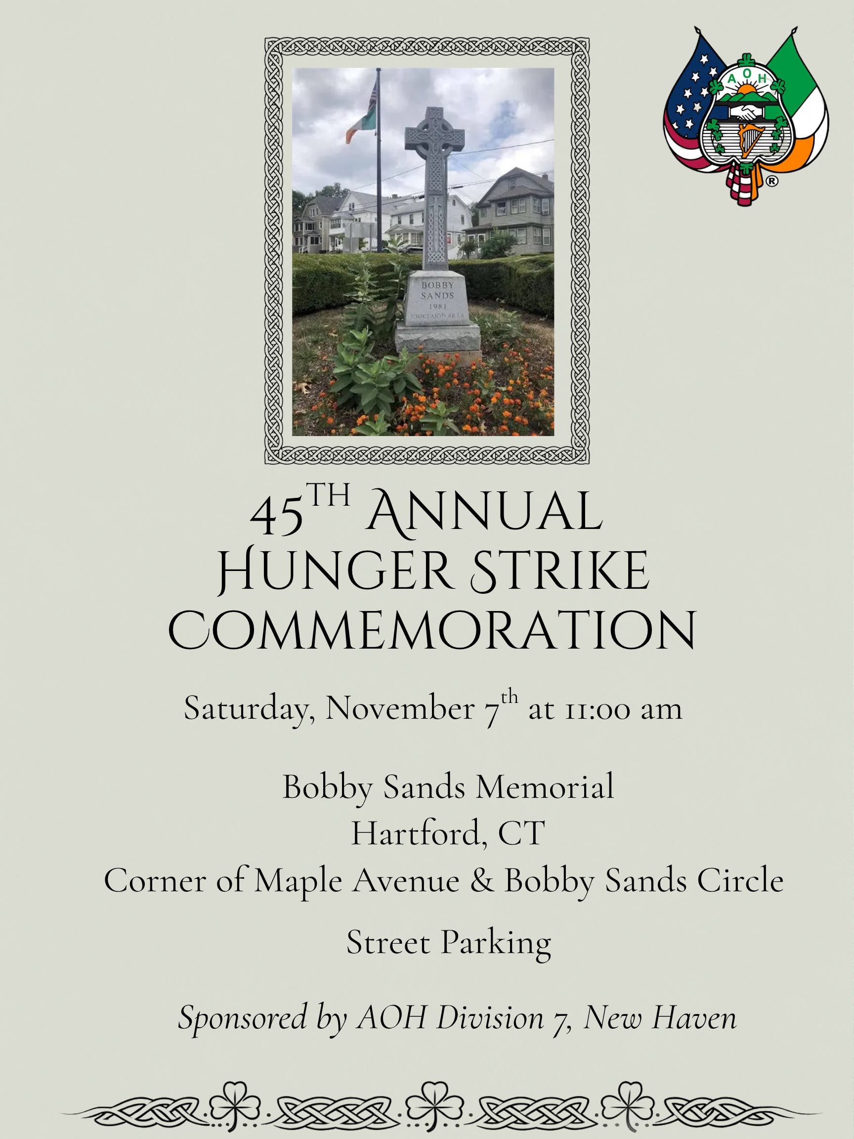 45th Annual Hunger Strike Commemoration