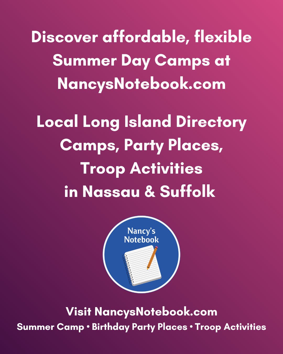 NEW Directory Website: Summer Camp, Parties, Troops