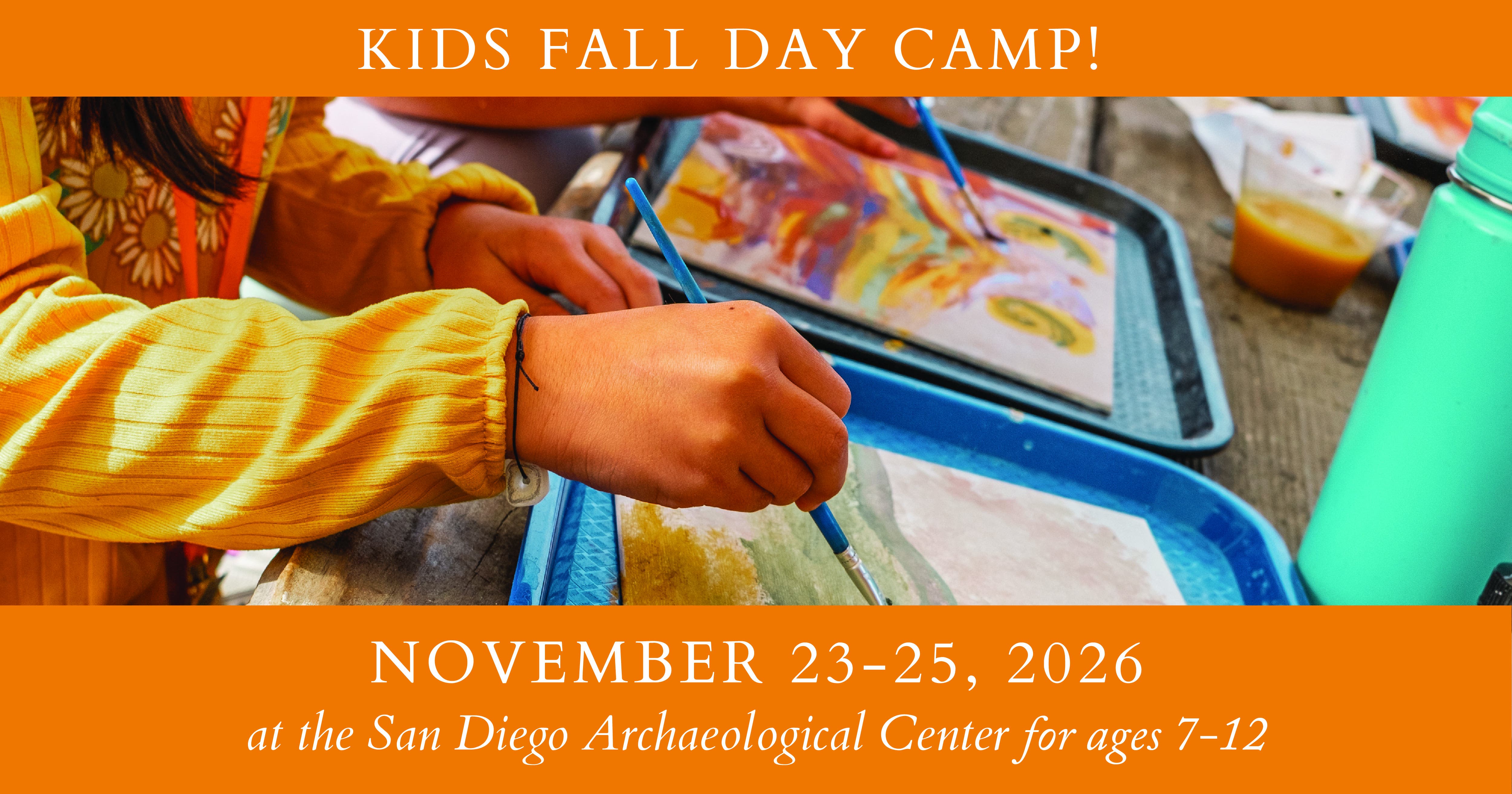 Kids Archaeology Fall Camp