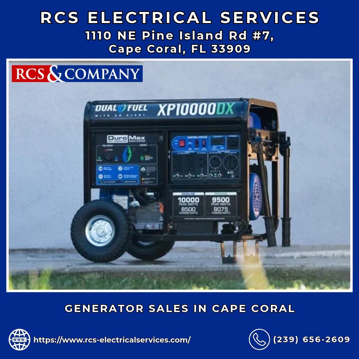 Generator Sales in Cape Coral - RCS Electrical Services