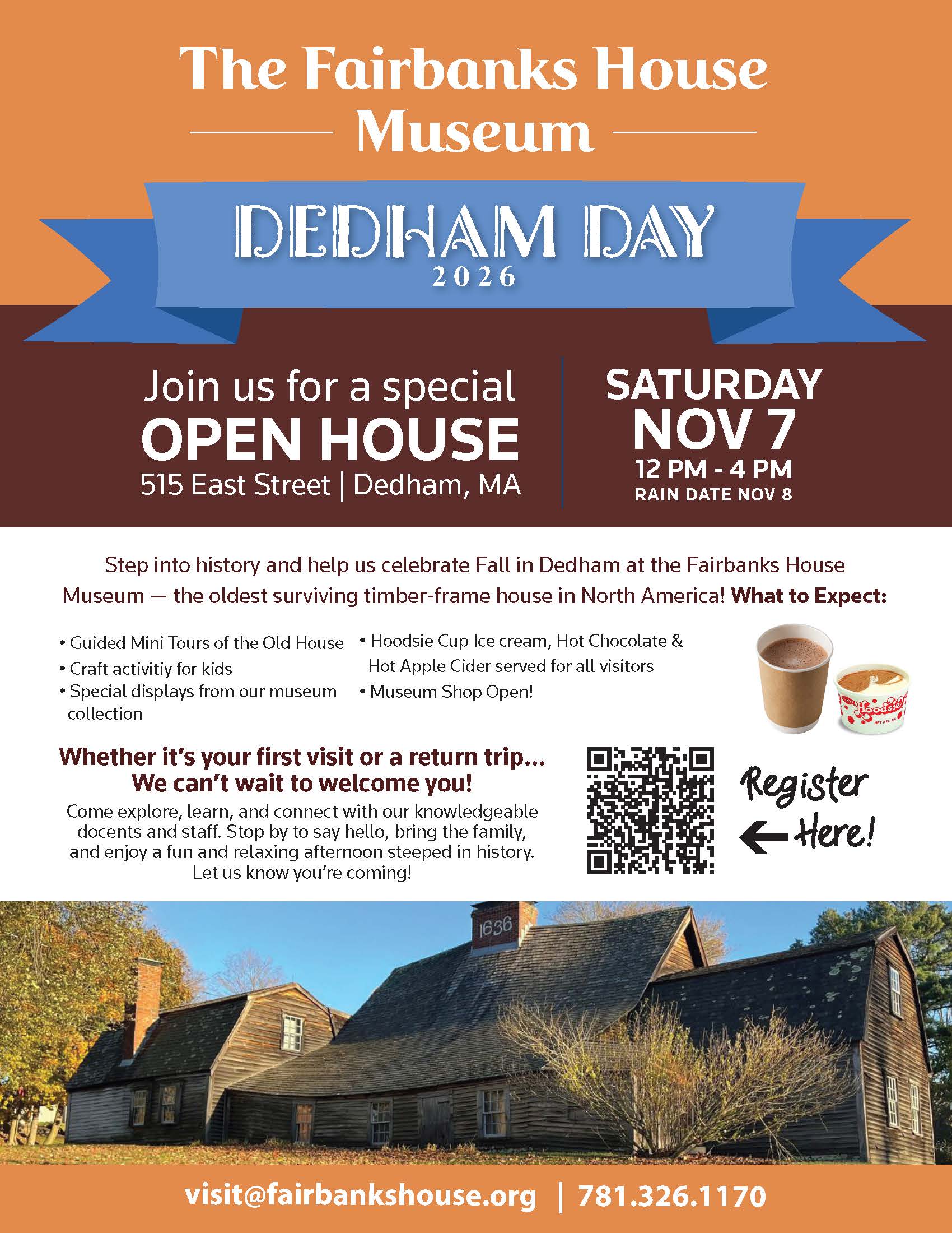 Dedham Day 2026 FREE Open House