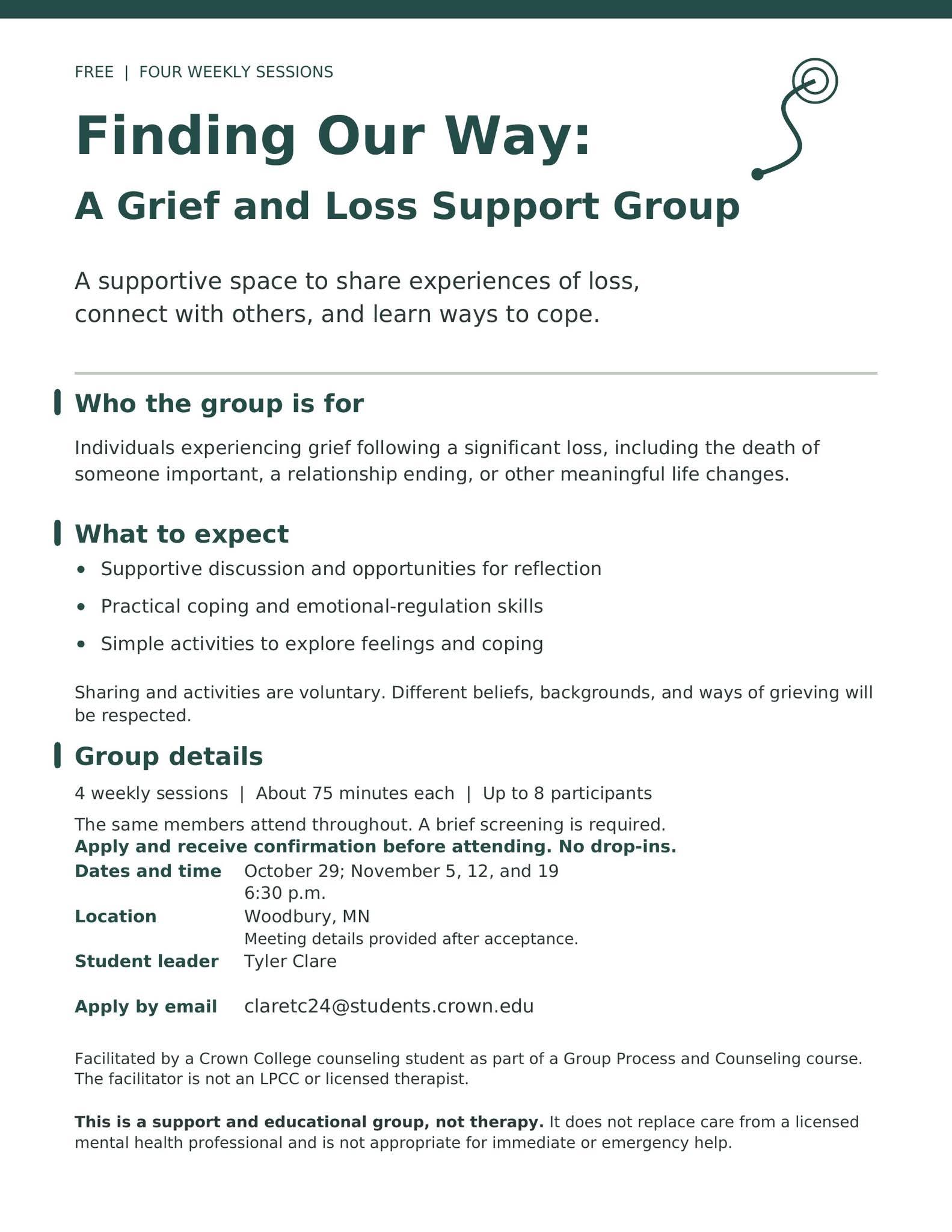 Finding Our Way: A Grief and Loss Support Group