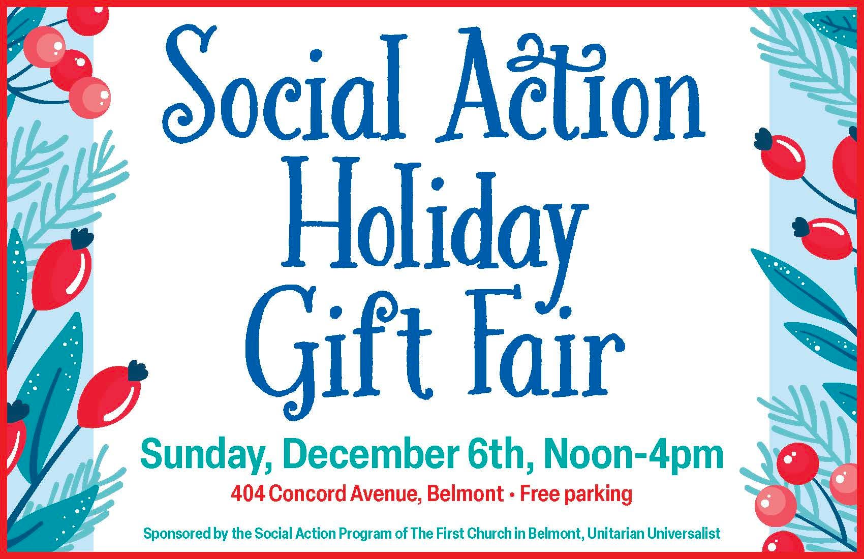Social Action Holiday Gift Fair