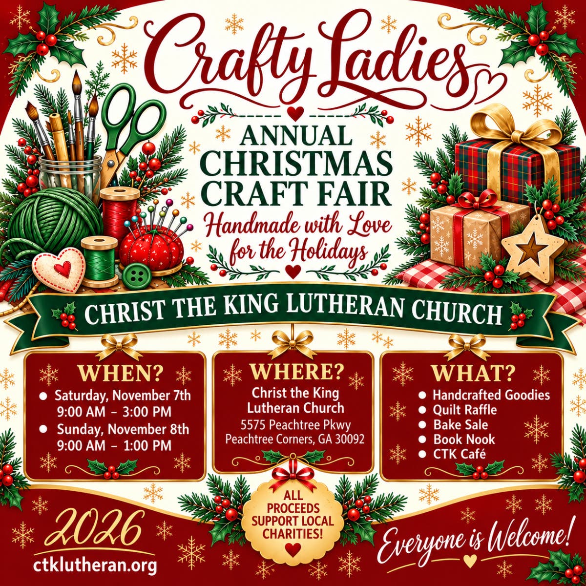 Crafty Ladies Annual Christmas Craft Fair