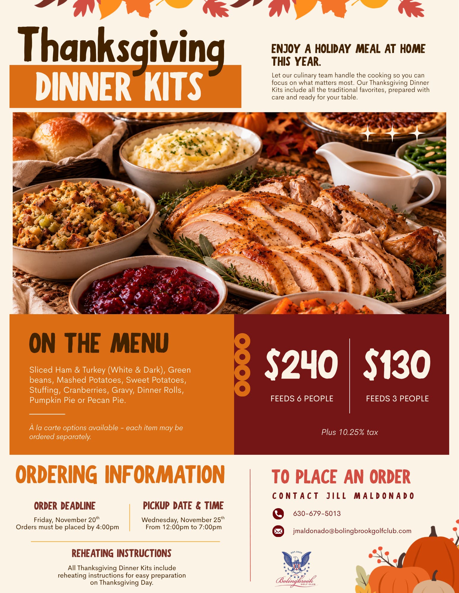 Thanksgiving Dinner Kits