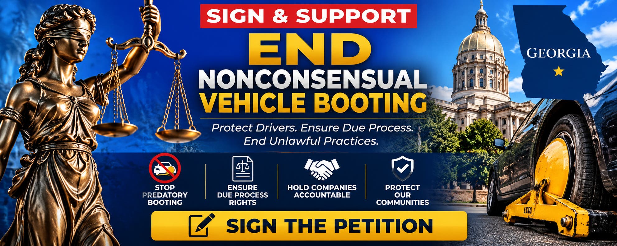 Help End Nonconsensual Private Vehicle Booting in Georgia – Sign the Petition