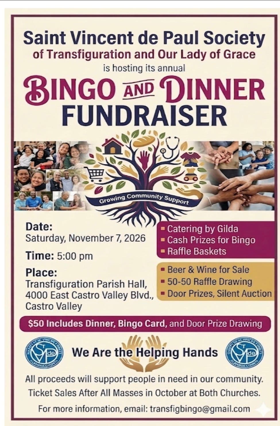 Bingo and Dinner Fundraiser
