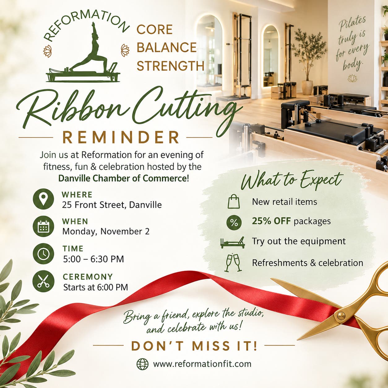 Reformation Ribbon Cutting