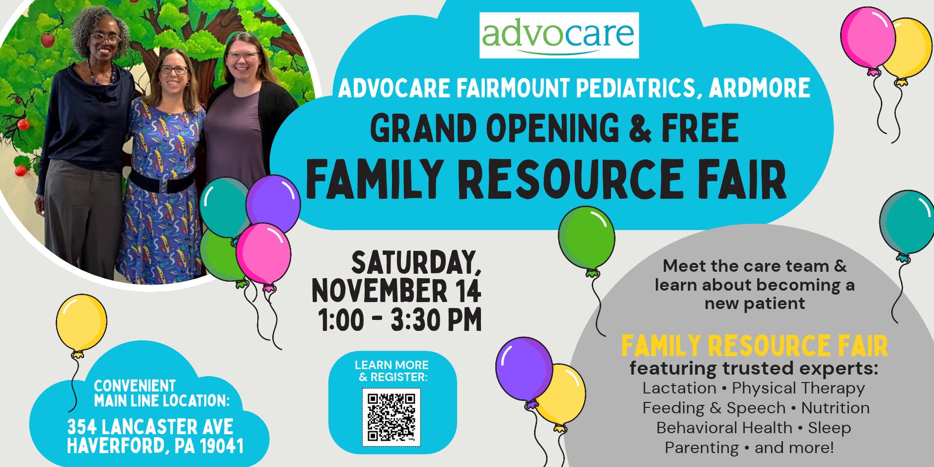 Family Resource Fair: Advocare Fairmount Pediatrics, Ardmore Grand Opening