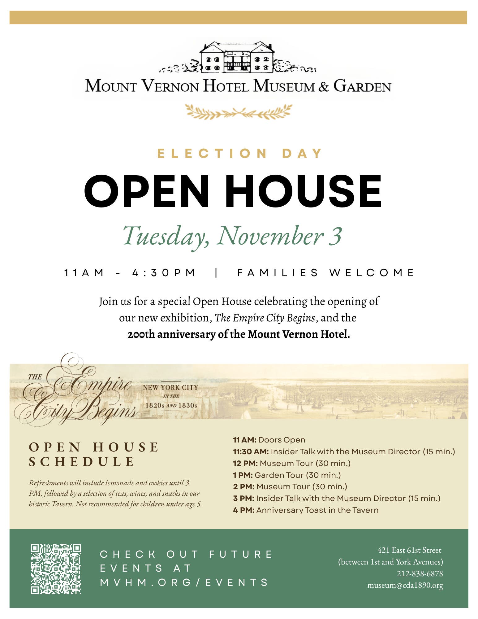 Election Day Open House