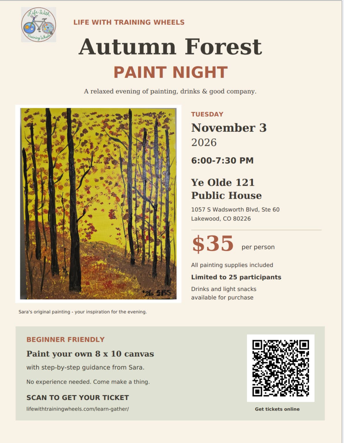 Autumn Forest Paint Night
