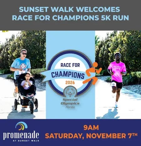 Race for Champions – Orlando 5K at Promenade at Sunset Walk