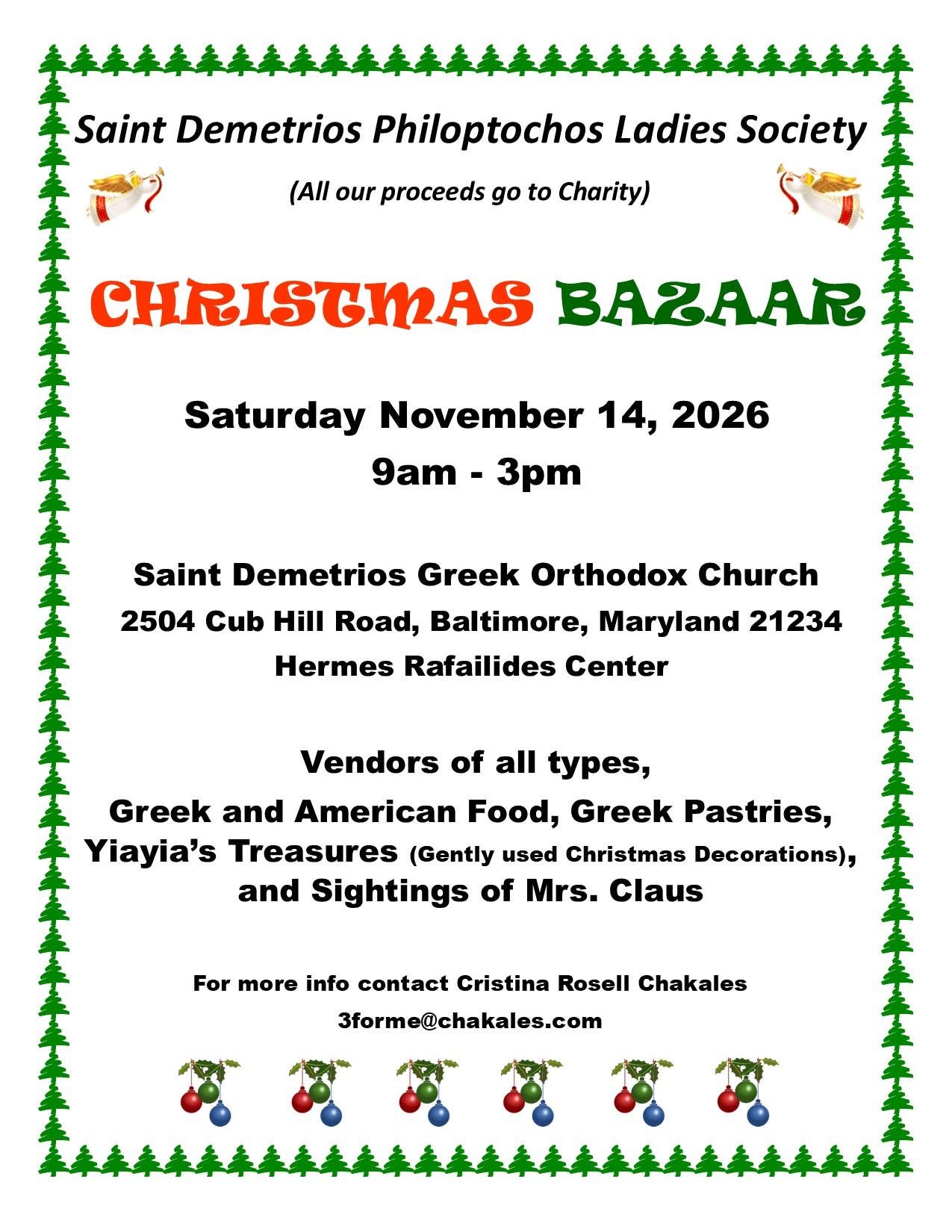 St. Demetrios Christmas Bazaar
