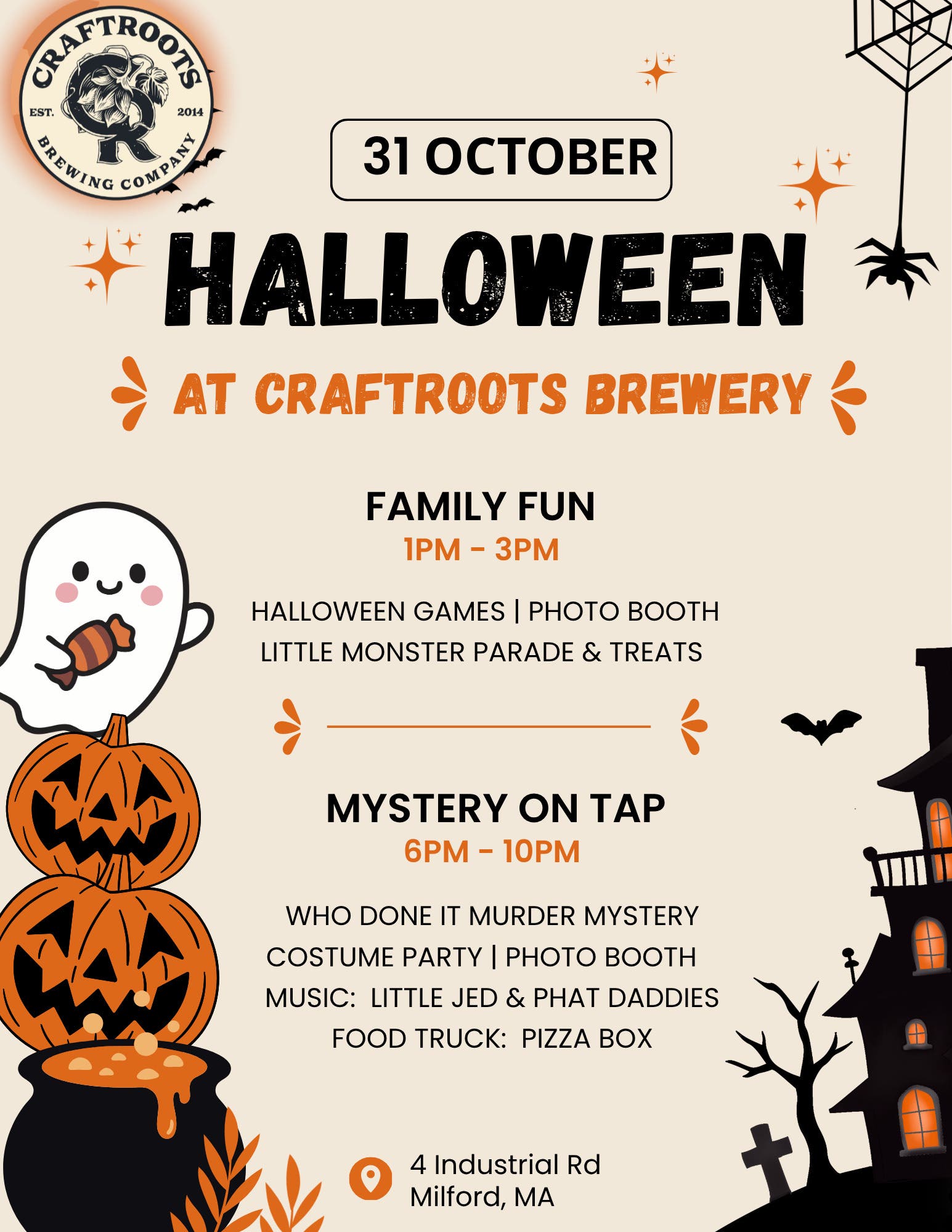 Halloween Family Fun @ CraftRoots Brewery