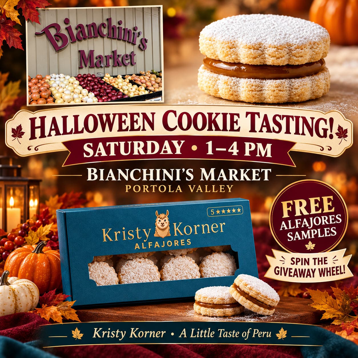 Halloween Alfajores Cookie Tasting